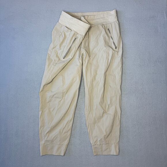 Athleta Women's Trekkie North Jogger Pants Ecru Tan Plus Stretch - Size 18 - Picture 4 of 10